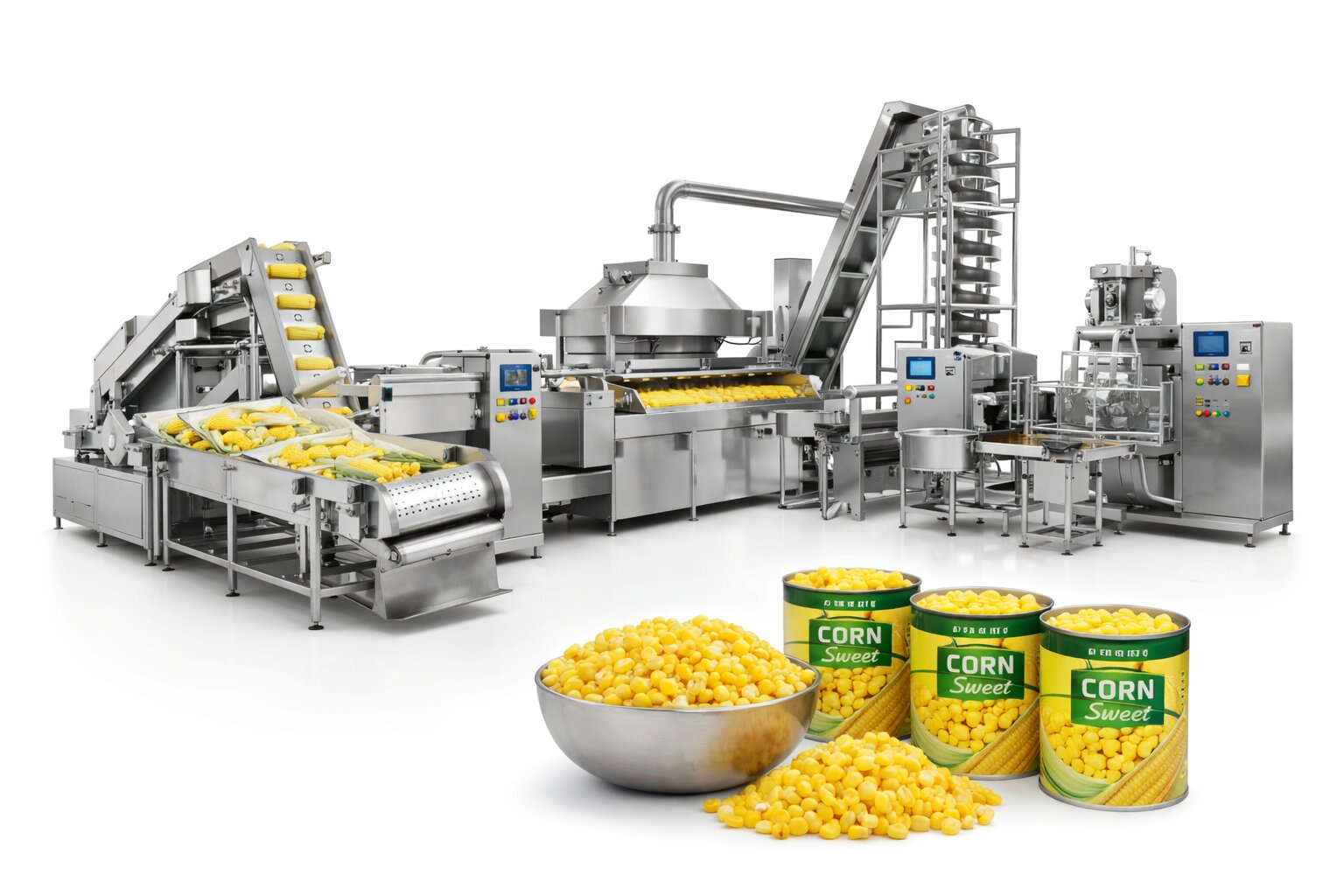 Sweet Corn Processing Plant in India
